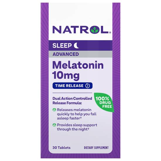 Natrol Advanced Sleep Maximum Strength Melatonin Tablets 10 mg