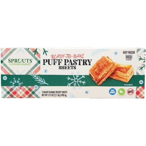 Sprouts Ready-To-Bake Puff Pastry Sheets 2 Pack