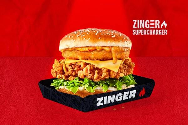 Zinger Supercharger Tower Burger 🔥