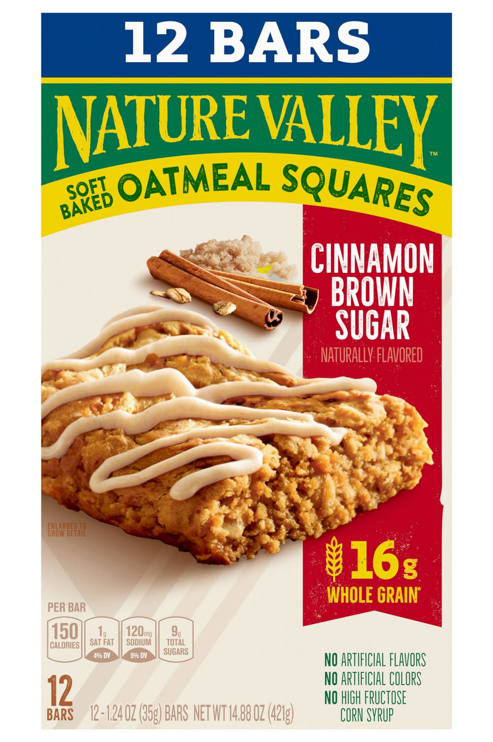 Nature Valley Soft-Baked Value pack Oatmeal Squares, Cinnamon Brown Sugar