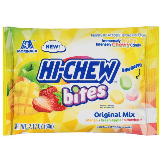Hi-Chew Bites Original Mix Naturally and Artificially Fruit Chewy Candy