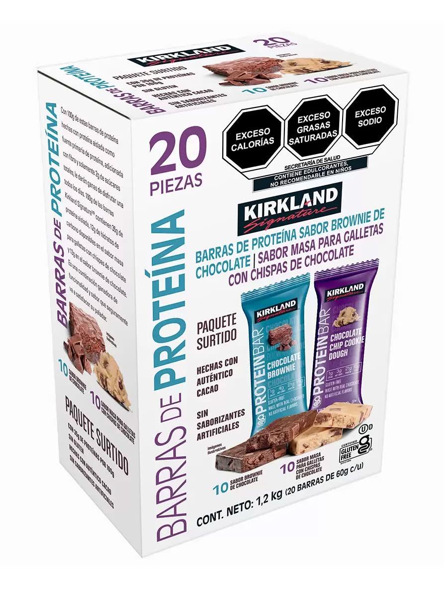 Kirkland Signature · Barras de proteína, surtido (20 x 60 g)
