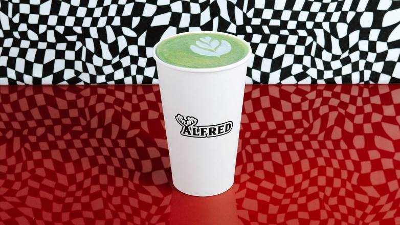 Hot Matcha Lavender Latte