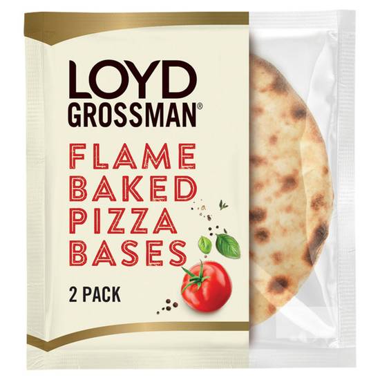 Loyd Grossman 2 Flame Baked Pizza Bases 220g