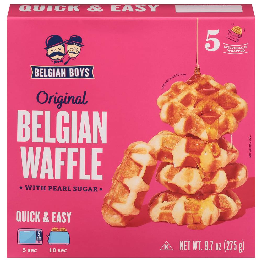 Belgian Boys Original Waffles With Pearl Sugar (0.8 lbs)