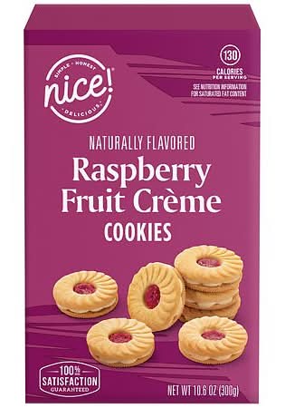 Nice! Cookies Raspberry Fruit Creme