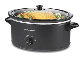 Hamilton Beach Slow Cooker 33607kc 6 Quart, Black