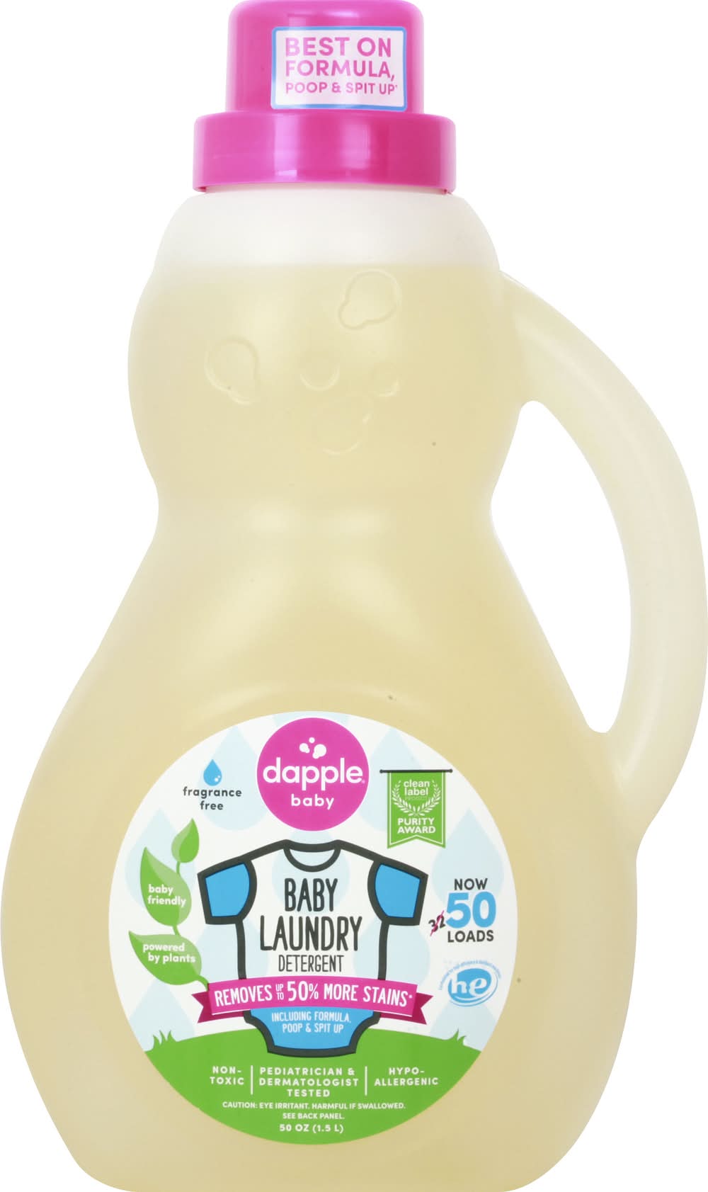 Dapple Fragrance Free Baby Laundry Detergent (50 oz)