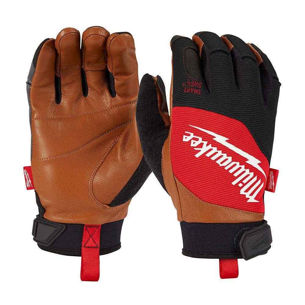 Milwaukee Goatskin Leather Performance Work Gloves, Large