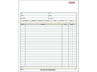 Adams Carbonless Sales Orders, 8 3/8'' * 10 11/16'' (50 ct)