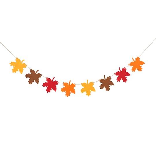 Celebrate It Felt Fall Leaf Garland