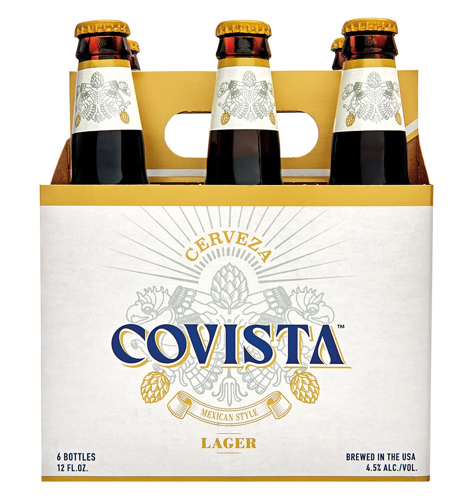 Covista Cerveza Mexican Style Lager Beer (6 x 12 fl oz)