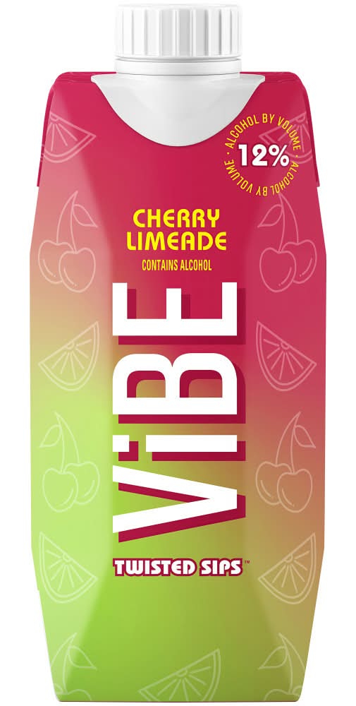 Vibe Twisted Sips Tetra Wine, Cherry Limeade (500 ml)