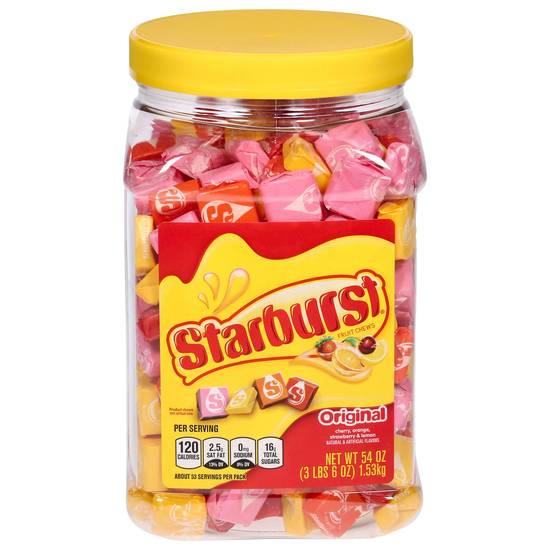 Starburst Original Fruit Chews Candy Jar