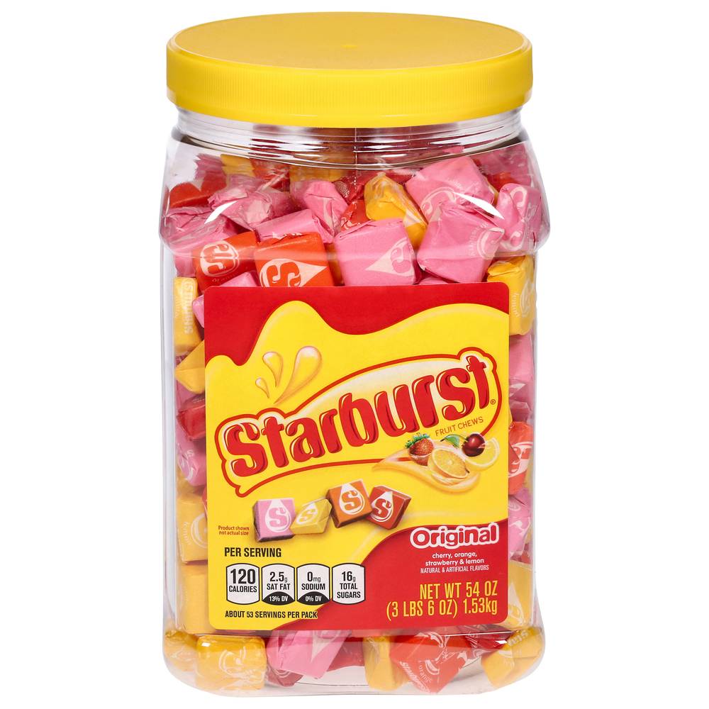 Starburst Original Fruit Chews Candy Jar (3.38 lbs)