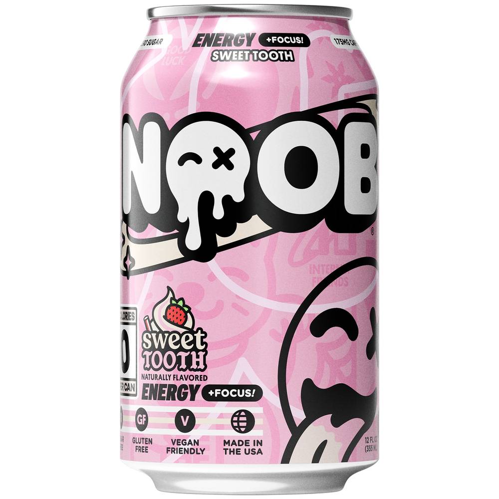 NOOB Energy + Focus Sweet Tooth Drink (12 fl oz)