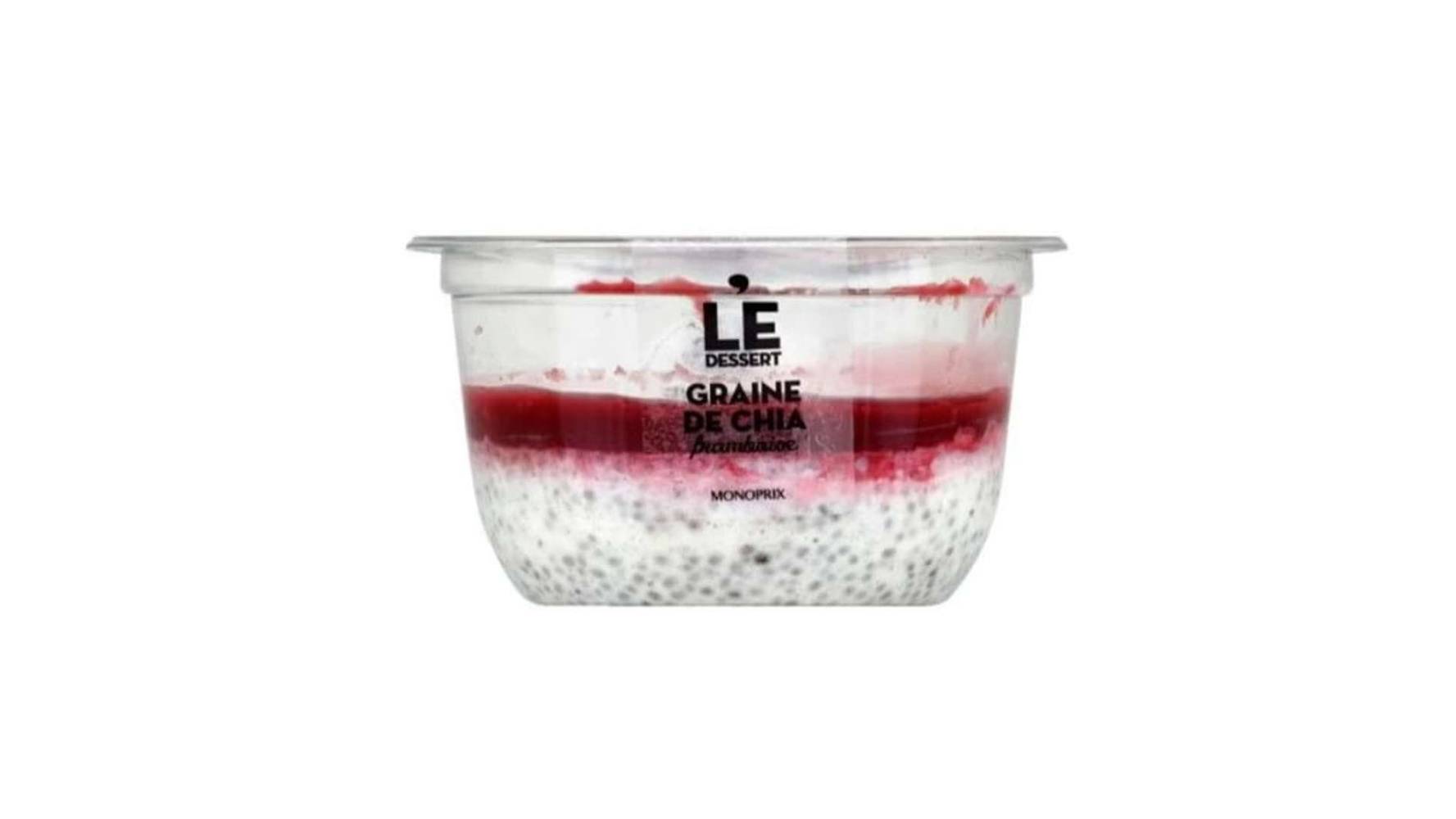 Monoprix Graines de chia framboise - Le Dessert Le pot de 120 g