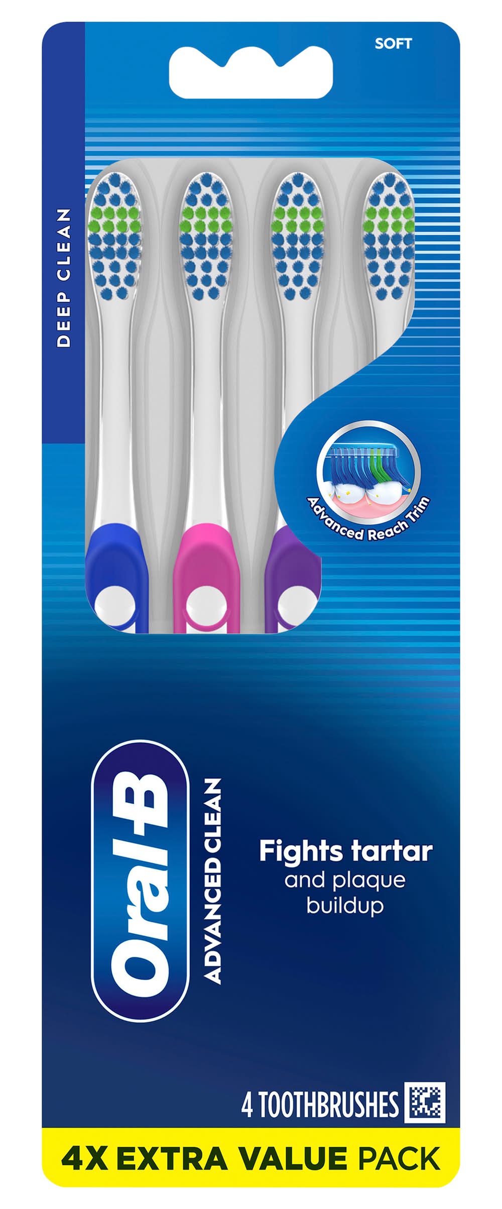 Oral-B Indicator Color Collection Soft Toothbrushes (3.2 oz, 4 ct)