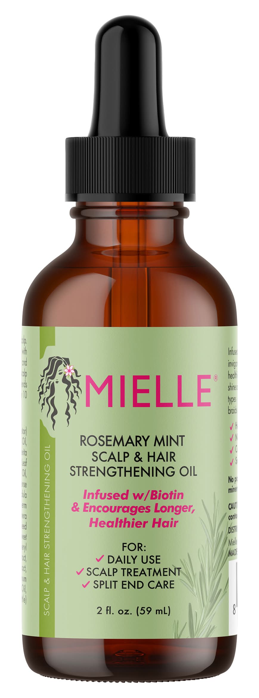 Mielle Scalp & Hair Strengthening Oil, Rosemary-Mint (2 fl oz)