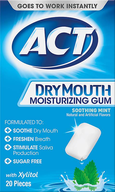 Act Soothing Mint Moisturizing Gum (20 ct)