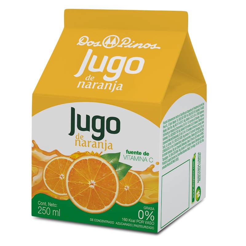 Dos pinos jugo de naranja (250 ml)