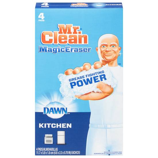 Mr. Clean Magic Eraser Kitchen Household Cleaning Pads (4 ct)