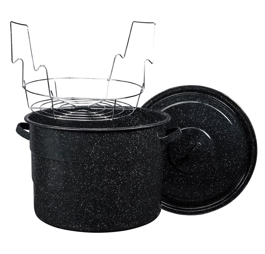 Granite Ware Canner With Lid & Jar Rack 21.5 Qt 3 Pc