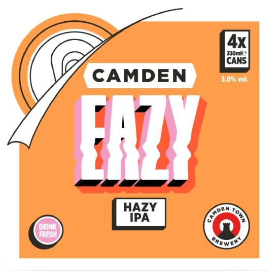 Camden Town Brewery Eazy Hazy Ipa Beer (4ct,330ml)