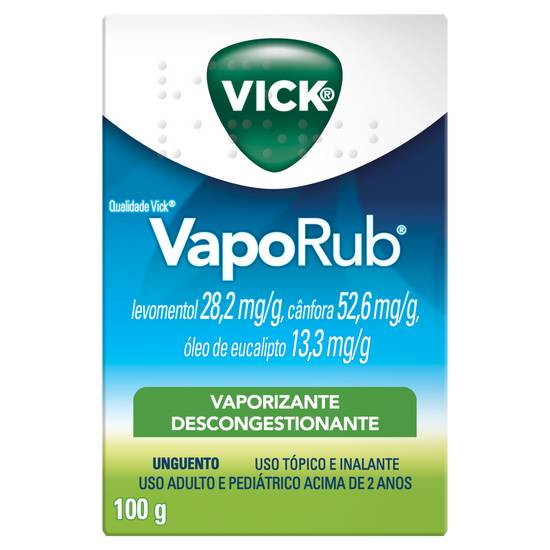 Vick vaporizante descongestionante vaporub (100 g)