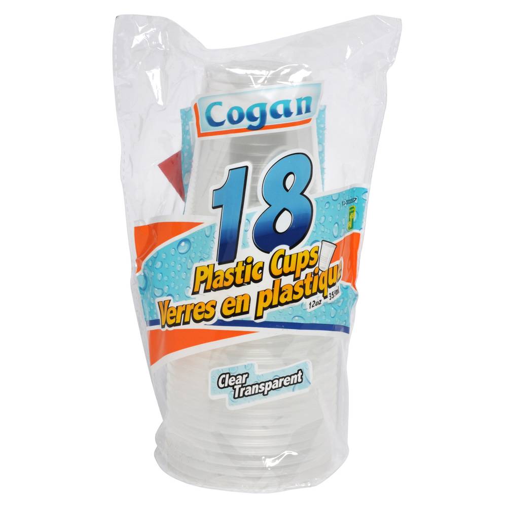 Cogan Plastic Cups (18 ct)