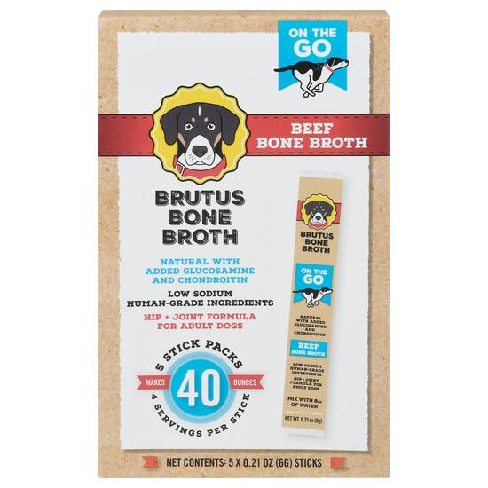 On the Go! Brutus Bone Broth Beef Bone Broth (5 ct)