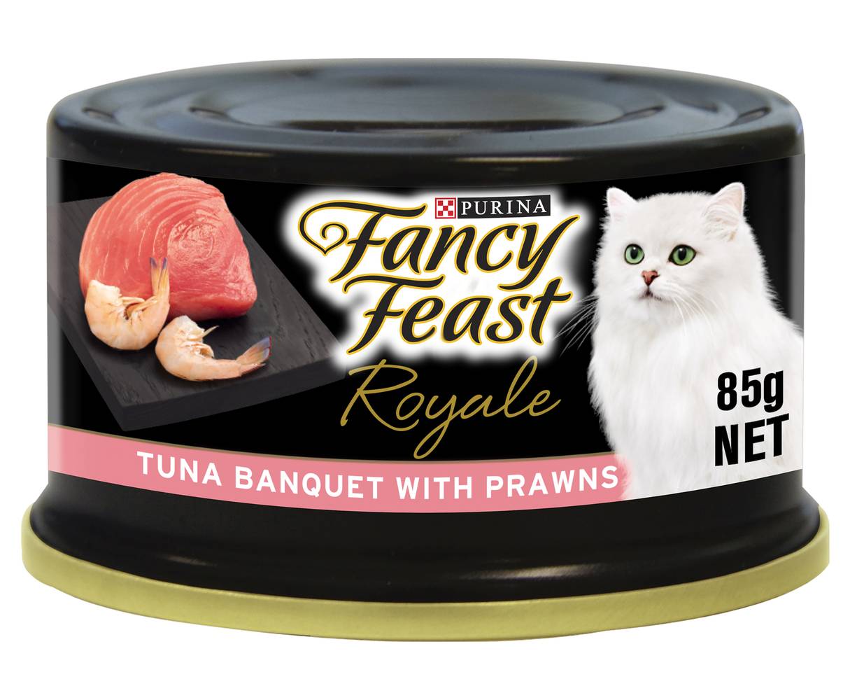 Fancy Feast Royale Tuna Banquet Prawn Wet Cat Food (85g)