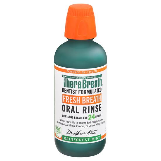 Therabreath Fresh Breath Oral Rinse Rainforest Mint (16 fl oz)