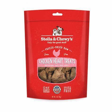 Stella & Chewy's Freeze - Dried Raw Chicken Heart Treats (3 oz)