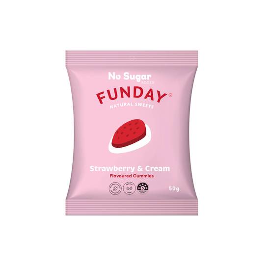 FUNDAY Strawberry & Cream Gummies 50g