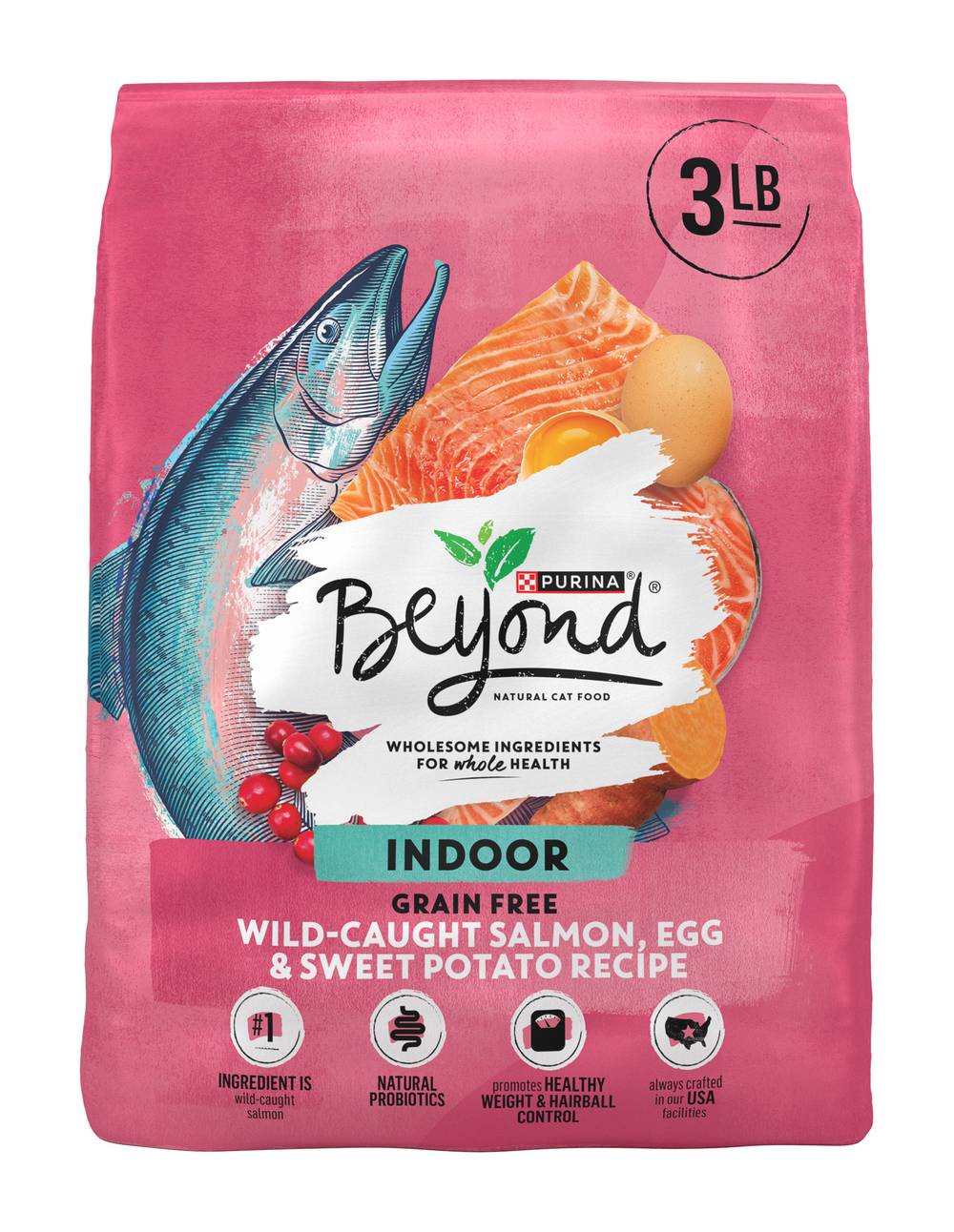Beyond Indoor Cat Grain Free Natural Salmon Egg & Sweet Potato Recipe
