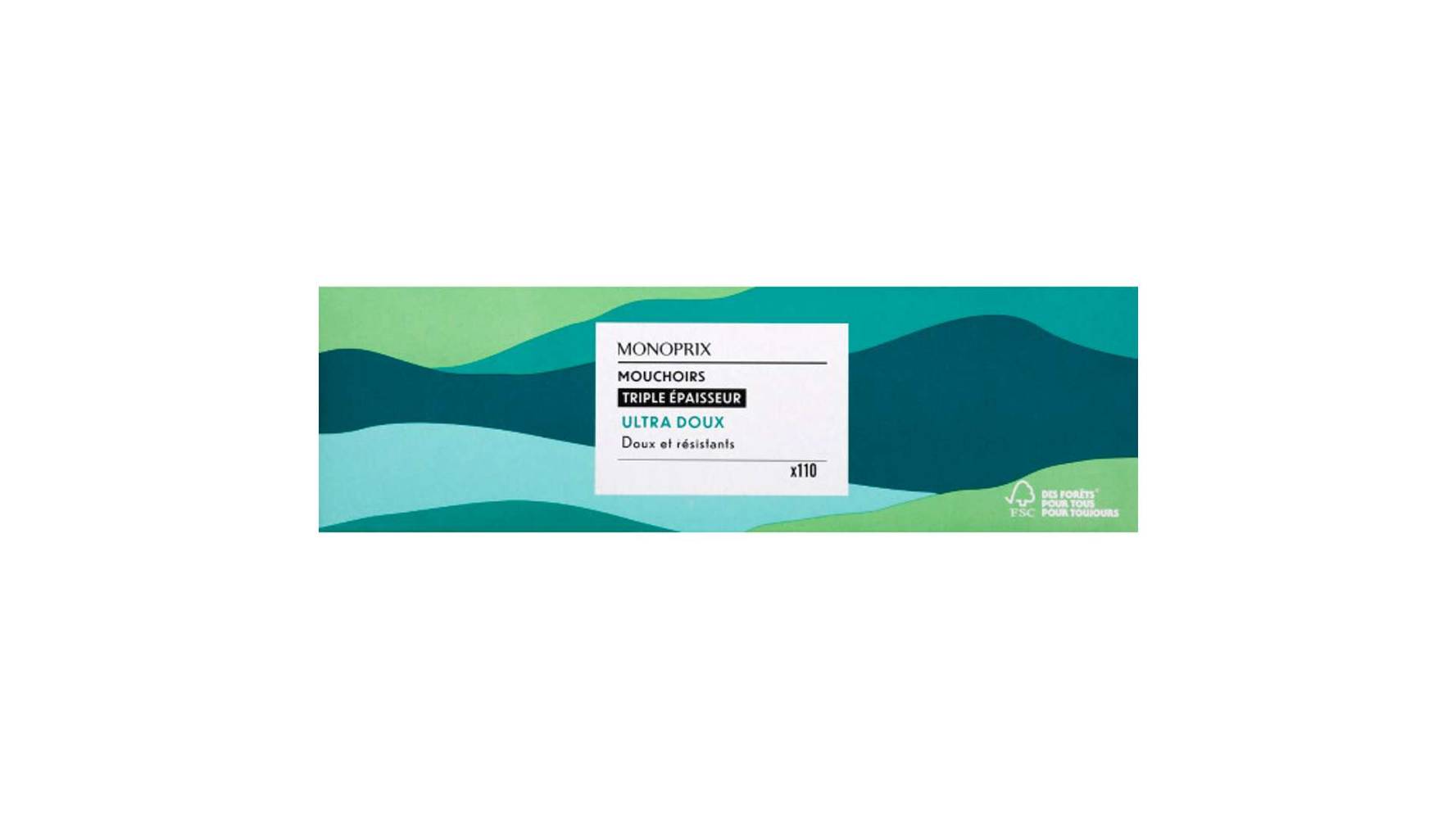 Monoprix - Mouchoirs épaisseur ultra doux & résistance (110)