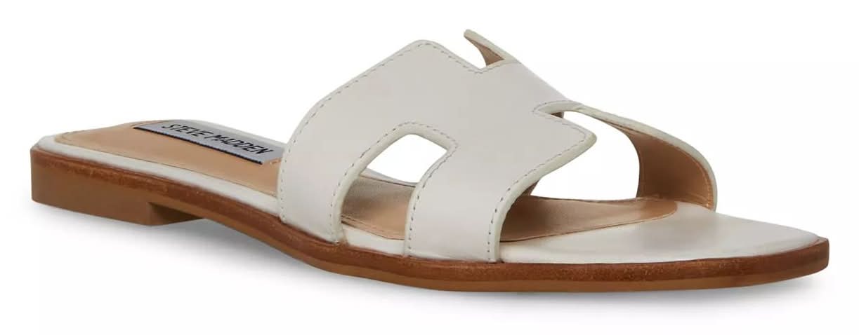Steve Madden Hadyn Sandal (White Leather Medium - 7.5)