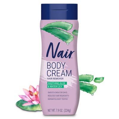 Nair Hair Removal Body Cream, Aloe-Water Lily (9 oz)