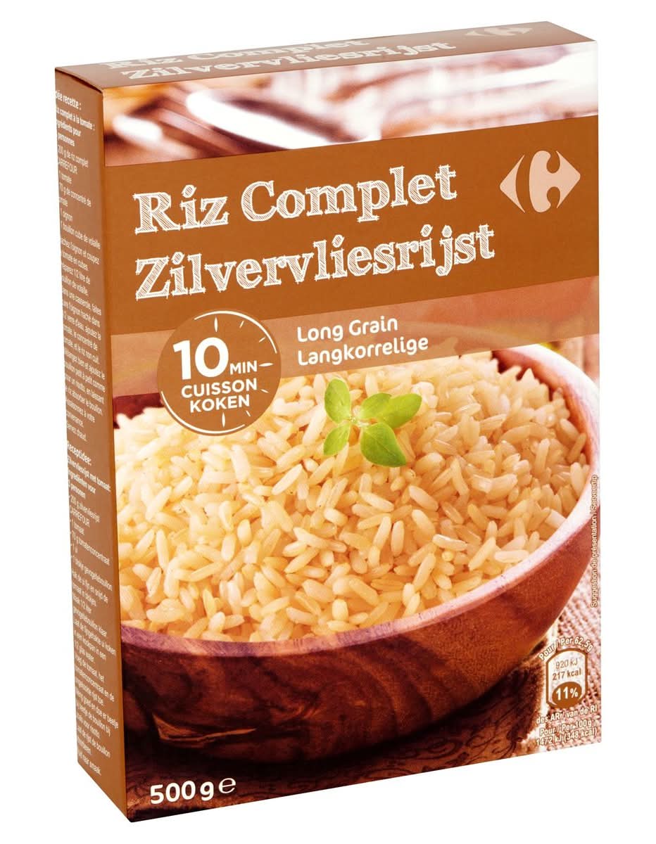 Carrefour Riz Complet Long Grain 500 g