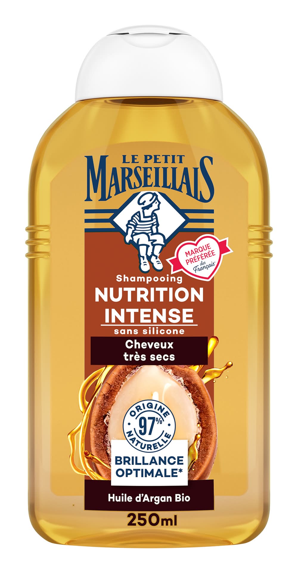 Le Petit Marseillais - Shampoing nutrition richesse infusion calendula & argan (250ml)