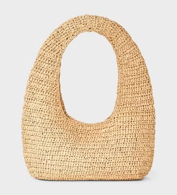 Casual Raffia Shoulder Bag - Universal Thread™ Tan