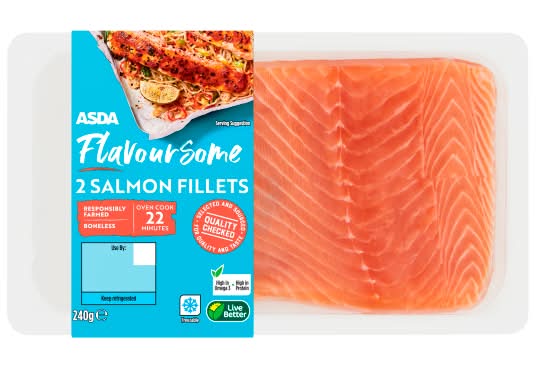 ASDA Flavoursome Salmon Fillets (2 pack)