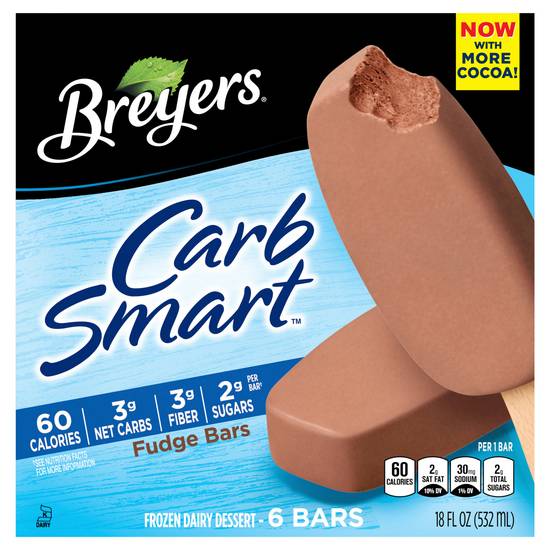 Breyers Carbsmart Frozen Dairy Dessert Fudge(6 Ct)