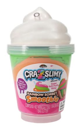 Cra-Z-Slimy® Smoothie Slime 4oz Rainbow Sorbet