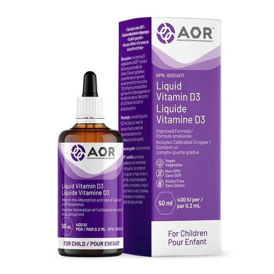 Aor Vitamin D3 Liquid 400 Iu (50 ml)