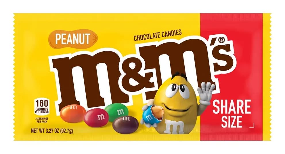 M&M's Chocolate Peanut Share Size Candies