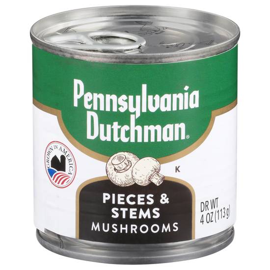 Pennsylvania Dutchman Pieces & Stems Mushrooms
