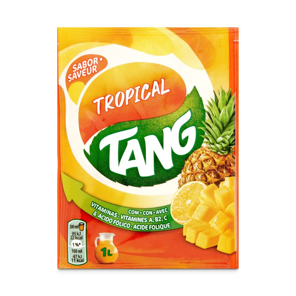 Refresco En Polvo Sabor Tropical Tang Bolsa 30 G