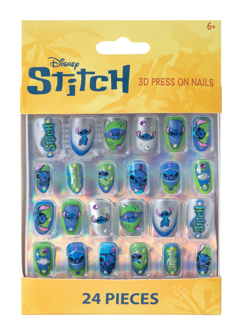 Disney Stitch 3D Press On Nails 24-Pack Stitch